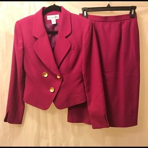 Vintage Christian Dior Skirt Suit 100% Wool